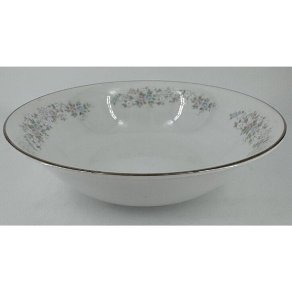 Vegetable‎ Serving Bowl 9" Pastel Floral Japan Vintage Carlton Corsage #481